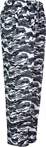 Mens Camouflage Jogging Bottoms Army Camo Tracksuit Bottoms Open Hem (Large, Urban)
