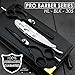 Produktbild Barber/Professional Stil Haare schneiden, Effilierschere Set mit Half Cut Throat Rasur-Style Herren Rasierer in Edelstahl. Kommt mit Das Leder Tasche.