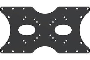 conecto Adapter VESA, płyta adapterowa, uniwersalna, VESA 50 x 50 do 400 x 200, 1-częściowy, czarny