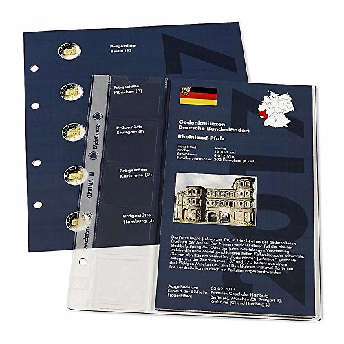 Preisvergleich Produktbild Leuchtturm Nachtrag 2017 Rheinland-Pfalz für Classic-Album 2 Euro-Gedenkmünzen