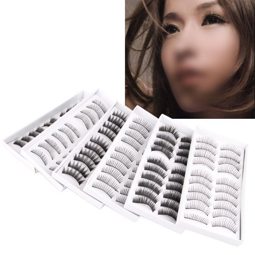 60X Falsche Künstliche False Unechte Wimpern Eyelash - 3