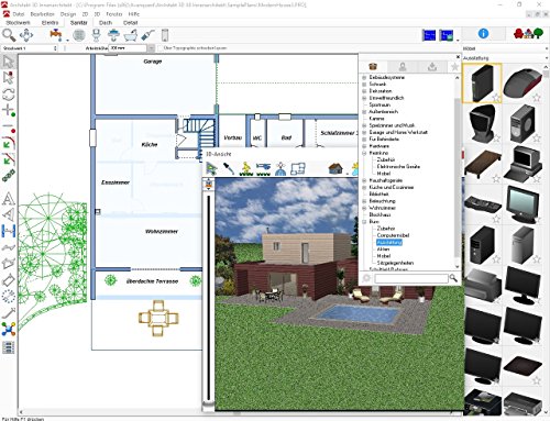 Avanquest Architekt 3D X8 Innenarchitekt - Software de dise  o automatizado  CAD   Alem  n  PC  1GHz Intel Pentium  512 MB  4500 MB  DVD-ROM 