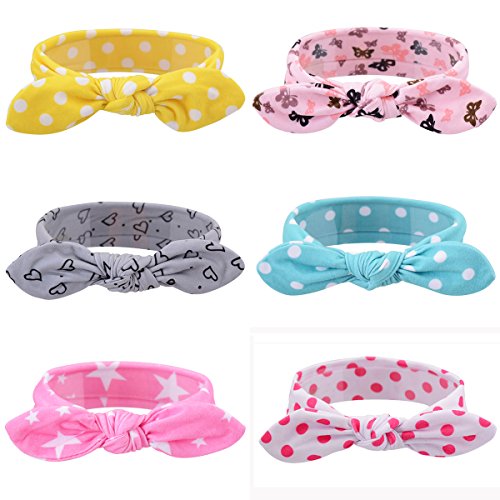 Baby Turban Mädchen Kinder Stirnband Kopfband Haarband Haarschleife Headband Haarschmuck