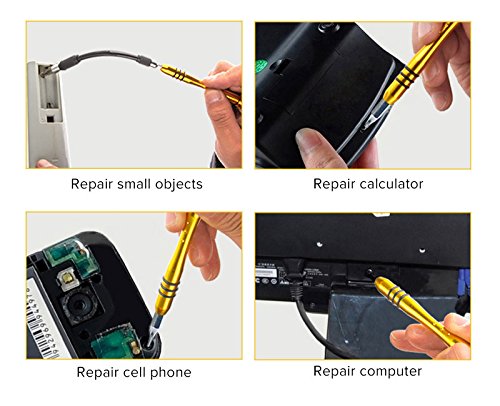 Mini-Schraubendreher-Set, M.Way 108-in-1 Set Präzisions-Werkzeug Schraubenzieher Torx Kreuzschlitz Reparatur-Satz Feinmechanik für PC Notebook Smartphone Handy und andere elektronische Produkte - 3