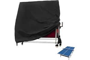SPORGO Copertura per tavolo da ping-pong, per esterni, impermeabile, antivento, resistente ai raggi UV, in tessuto Oxford, ping-pong, copertura per tavolo da ping pong, 185 × 70 × 165 cm