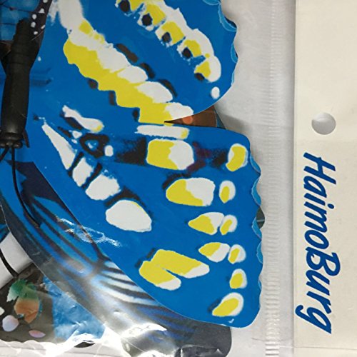 Haimoburg 24 Stück 3D Schmetterlinge Wandtattoo Wandstickers Wanddeko Wandaufkleber (12pc Blau+12pc Lila) - 6