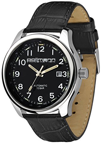 Pollmann Herrenuhr Lederband Tritium Edelstahl Automatik 59474 Pollmann Herrenuhr Lederband Tritium Edelstahl Automatik 59474