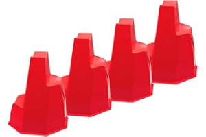 Brama West 4 caballos Pylonetti – para todas las barras estándar – Bloque de obstáculos – 30 cm x 35 cm x 30 cm – Rojo – 4 unidades