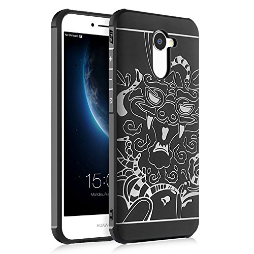 Huawei Y7 Funda SMTR Cubierta Delgado material de silicona Funda Protective Case Cover Dise o durable M xima protecci n contra golpes 1 film Protector de pantalla para Huawei Y7 - Negro Dragon reviews Huawei Y7 Funda SMTR Cubierta Delgado material de silicona Funda Protective Case Cover Dise o durable M xima protecci n contra golpes 1 film Protector de pantalla para Huawei Y7 - Negro Dragon