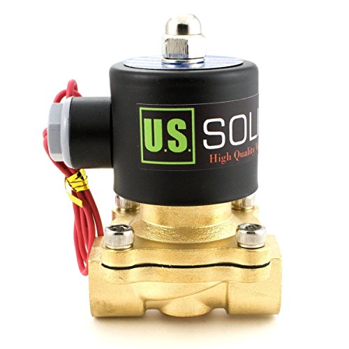 U.S. Solid 1/2″ G 220V AC Messing Magnetventil Direktgesteuert Servogesteuert für Wasser Luft Gas Öl NC Brass Solenoid Valve 0-10 Bar - 2