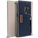 Produktbild Galaxy S9 Hülle, OBLIQ [K3 WALLET], Flip-Cover mit vier Kreditkarten- & ID-Taschen Slots Stilvolle Brieftasche Fall mit Premium-italienischen Leder mit Drop-Schutz und Stoßdämpfenden Kissen für das Samsung Galaxy S9 (2018). (Schlammgrau / Navy)