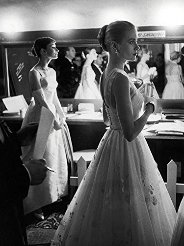 60 x 80 cm Life Time Audrey Hepburn y Grace Kelly Impresión de Lienzo