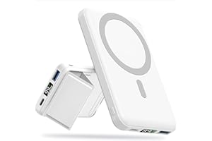 Power Bank 10000mAh Magnético Bateria Externa mag-Safe,Yiisonger PD 22.5W Carga Rapida Inalámbrico Cargador Portátil con Bracket y Pantalla LED y USB-C Compatible con iPhone 15/14/13/12 Pro/Pro MAX