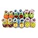 Shorven Newborn Baby Anti-slip Soft Sole Booties Crib Shoes Cute Fruits Design Watermelon 0-12 Months