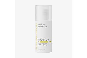 Geek & Gorgeous - Cheer Up - Pelado Químico para la cara con ácido de almendras y ácido BHA, actúa contra el acné, mejora y los poros agrandados, para la piel combinada y la piel grasa, 30 ml