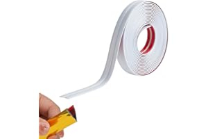 JEWELTH 3M/10FT Inside & Outside Corner Trim, Peel and Stick Wall Molding Trim, Flexible Corner Angle Trim, Self Adhesive Wall Corner Guard Edge Protector for Windows, Tables & Corners (2CM/Bright White)