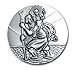 Produktbild Hl. St. Christophorus 3 cm Plakette, 999-feinversilbert, gesegnet und geweiht