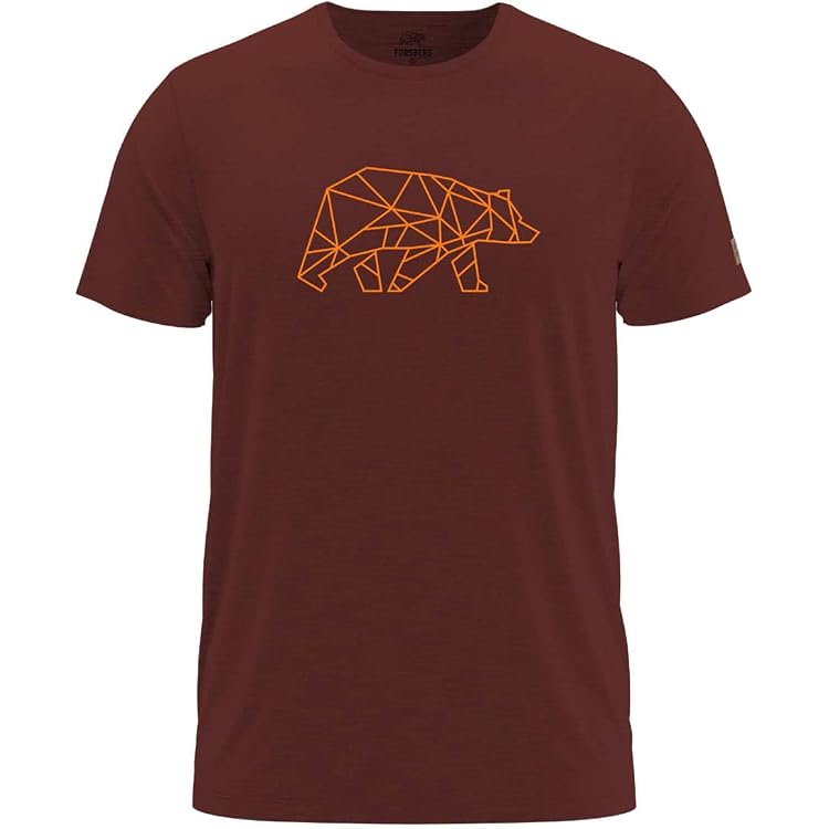 FORSBERG T-Shirt Mit Brustlogo – Polygondesign & Taillierter Schnitt
