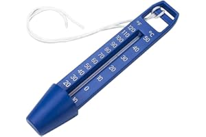 MOLIGIN Thermomètre de piscine thermomètre à piscine à échelle flottante portable 0-50 ℃ Température Parie étanche du compteur de température avec longe pour piscines spa spa Aquarium Pond