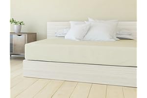 BANZAII TEXTILE INNOVATOR ONLINE Banzaii Lenzuolo sotto con Angoli in Microfibra trattamento Manopesca, No Stiro, Singolo 80/90 x 190/200 x 30 cm, adatto sia a materassi alti che bassi, Panna Made in Italy