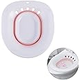 Sitz Bath Tub Over The Toilet, Foldable Yoni Steam Seat, Personal Washing Bidet Bowl for Hemorrhoid/Perineal Treatment, Avoid Squatting