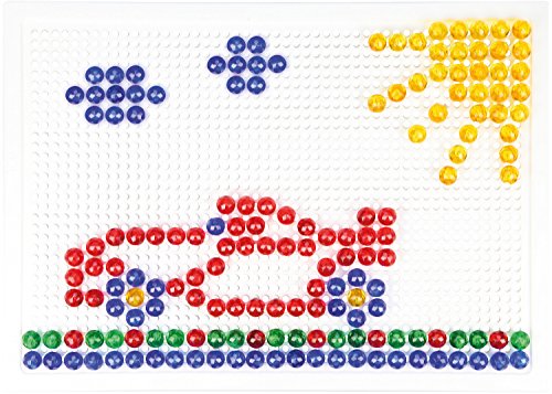 Lena 35606 – Bastelset Steck – Mosaik Set transparent mit 260 Steckern 10 mm - 4