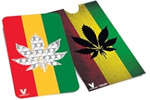 V. SYNDICATE Grinder Plat Carte de Crédit The V Syndicate (Rasta Leaf)