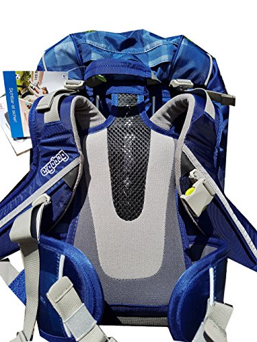 Ergobag Koalabear sac à dos école EBA-NAS-003-920, 35 cm, 20 L, carreaux bleus