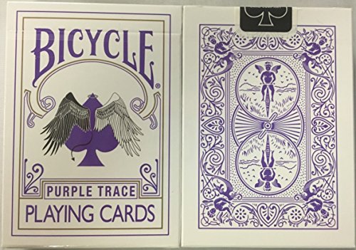 Purple Trace Playing Cards Angel Devil Design