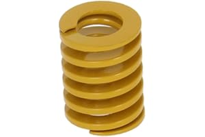 MroMax 20mm OD 25mm Long Spiral Stamping Light Load Compression Mould Die Spring Yellow 1PCS