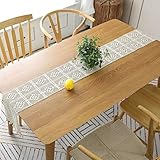Baumwoll-Tischläufer mit Vintage-Optik und hohlem Muster machen Ihre Party einzigartig und unvergesslich.