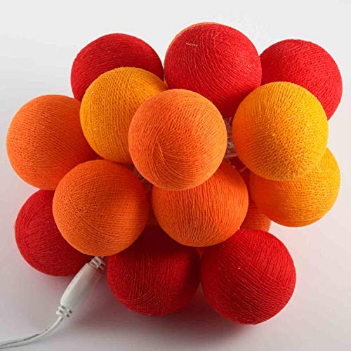 Preisvergleich Produktbild LED Lichterkette Feenlichter Bälle Fire 20 Lichter