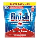 Finish Powerball Tout en 1 Doypack Lave Vaisselle 45 Pastilles
