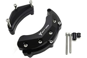LongGreat Engine Crash Guard Side Protector Frame Slider Stator Cover For Yamaha MT-09/MT-09 Tracer/FZ-09/FJ-09/XSR 900/Tracer 900 2014-2020 (Black, 1pcs)