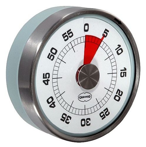 Retro Eieruhr / Küchentimer TACHOMETER arctic blue