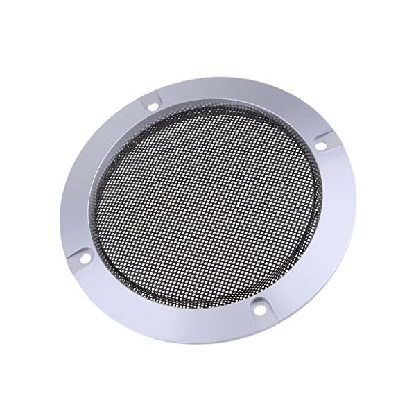 Baoblaze Metall Silber Auto Audio Lautsprecher Subwoofer Schutzgitter Abdeckung, 4 Zoll/5 Zoll/6,5 Zoll/8 Zoll/10 Zoll