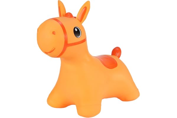 Hoppimals Tootiny Animal Sauteur Gonflable Cheval, Animal Sauteur, Jouet Sauteur Gonflable - Développe la motricité - A partir de 12 Mois - avec Pompe à air Incluse
