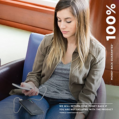 Powerbank 10000mAh USB C - Quick Charge 3.0 Technologie und Typ C Eingang & Ausgang, Externer Akku LadegerÃ¤t, Portable QC Type-C Power Bank, Zusatzakku Pack fÃ¼r Smartphones, Handy iPhone Samsung