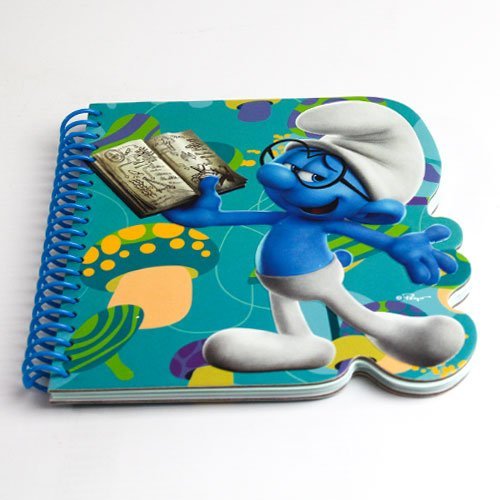 Preisvergleich Produktbild Unbekannt PMS Schlümpfe die cut Notebook in Polybeutel / Pappreiter 2 ausgewählte