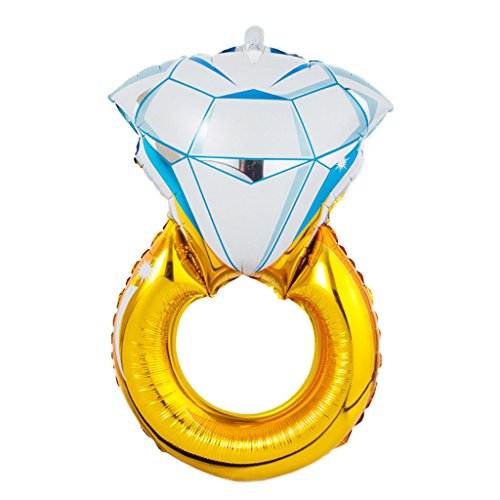 MagiDeal 43 Zoll Diamant Ring Form Ballon Helium Folie Ballon , Partei Hochzeit Valentinstag Deko , 43×31 Zoll - 8