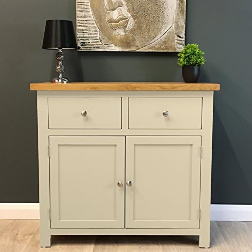 CHESTER CREAM PAINTED SMALL SIDEBOARD / OAK CUPBOARD / SOLID WOOD / STORAGE DRESSER