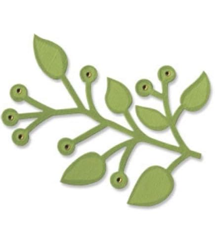 Fustelle Sizzix Thinlits Foglie Da Giardino - Set 9 Pezzi, Per Carta E Cartoncino, By Tim Holtz - Foto 7