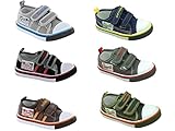 Boys Infant Chatterbox Dex Canvas Velcro Straps Trainers Plimsolls Pumps Shoes Size Infant UK 4-12