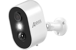 ANRAN Kamera monitoringowa 2K HD na zewnątrz, akumulator 3 MP, kamera zewnętrzna z czujnikiem ruchu PIR, światło punktowe, noktowizor, 2-drożne audio, C2 biała