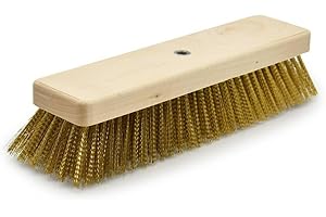 ERRE4M Ricambio per spazzolone ottone 27x6,5 cm Gi.Metal, ricambio spazzola pizzeria