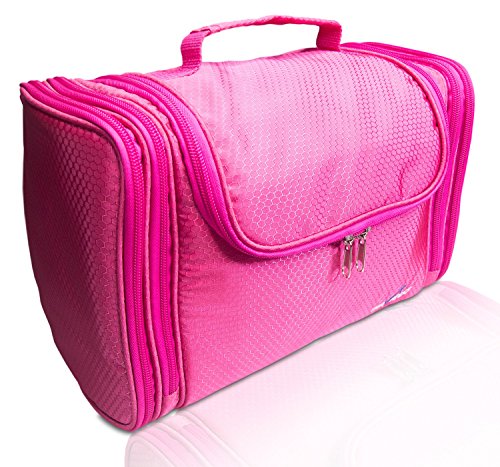 Travando ® Premium XXL Kulturbeutel zum Aufhängen | Extra Große Kulturtasche für Damen mit extra vielen Fächern | Waschtasche | Beauty Case | Kosmetiktasche | XL Waschbeutel | Reise Toilettentasche - 9