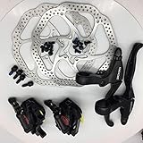 Material: aleación ligera HinGu-Disc brake Zoom HB-100 MTB Freno de Bicicleta HB100 Frenos de Bicicleta Pinza W Rotores Piezas de Bicicleta Pistón hidráulico Palanca de Freno en V bidireccional W (Color : Ket2 no Bell)