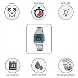 Casio Damen Digital mit Edelstahl Armbanduhr LA680WA 2B