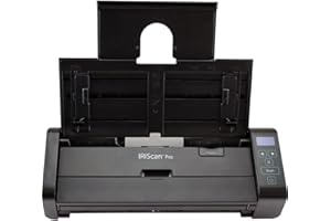 IRIScan Pro 5 Scanner Document : 20PPM | ADF 20 Pages | Scanner Portable | OCR 138 Langues | Scan to PDF/Word/JPG/Tiff | Carte Visite dans Outlook | USB+AC | Noir | WinMac