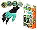 Produktbild 2 Stück Gartenhandschuhe mit strapazierfähigen ABS-Kunststoff Krallen Easy Gardening Handschuhe zum graben + bepflanzen